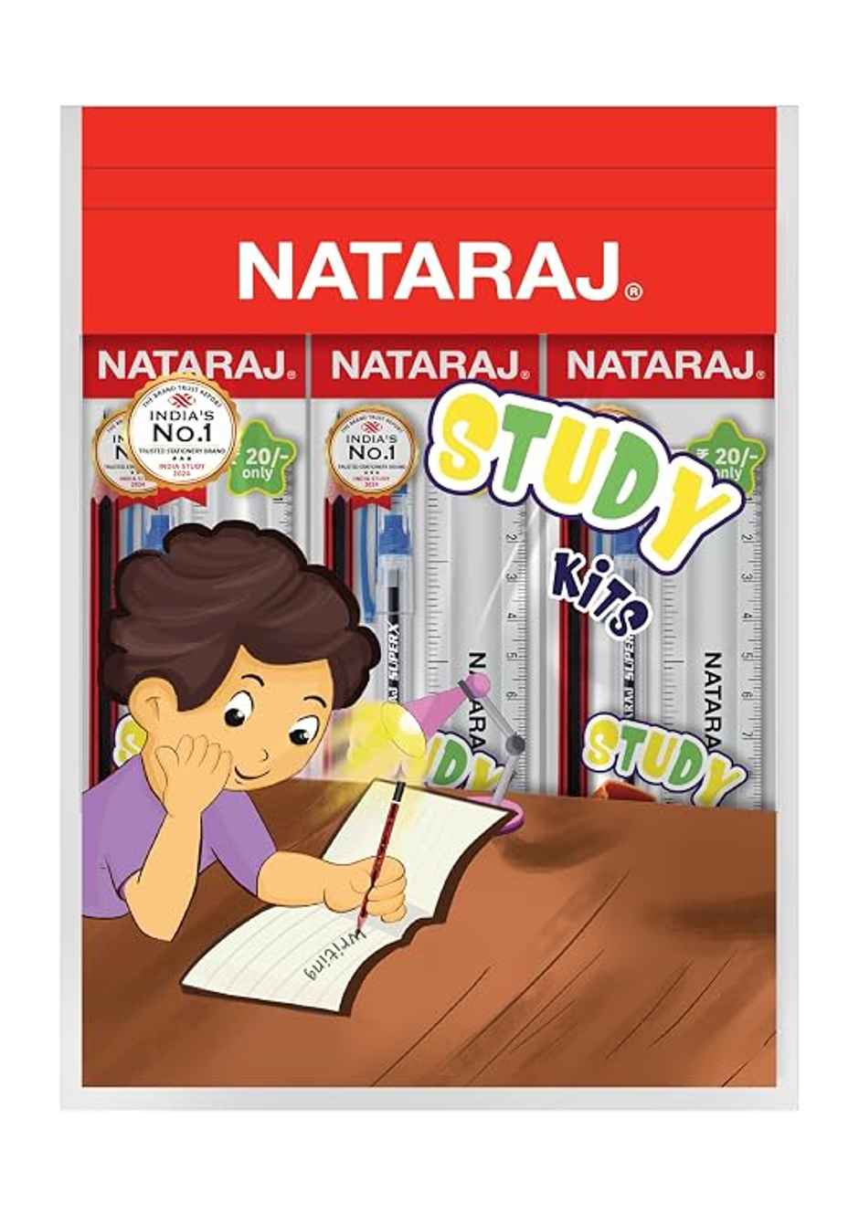 Nataraj Study Kit | Kids Gifting Set | Fun Children's Gift | Return Gift for Kids | For Kanjak | Pack of 10