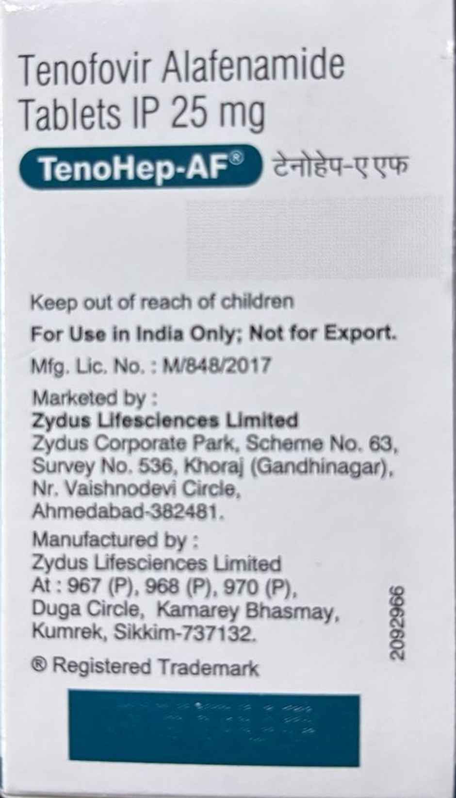 Tenohep-AF Tablet