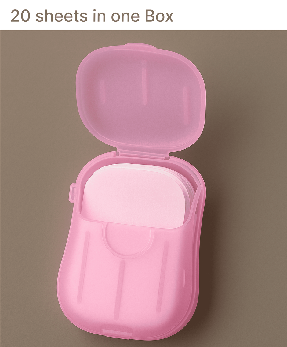 Lazer Disposable Travel Paper Soap Strips For Handwash | Assorted