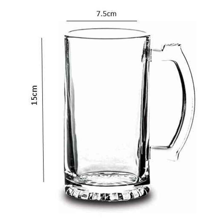 Roxx Phoenix Mug | 480 ml | Elegant Glass | Durable | Easy to Clean | Comfortable Handle