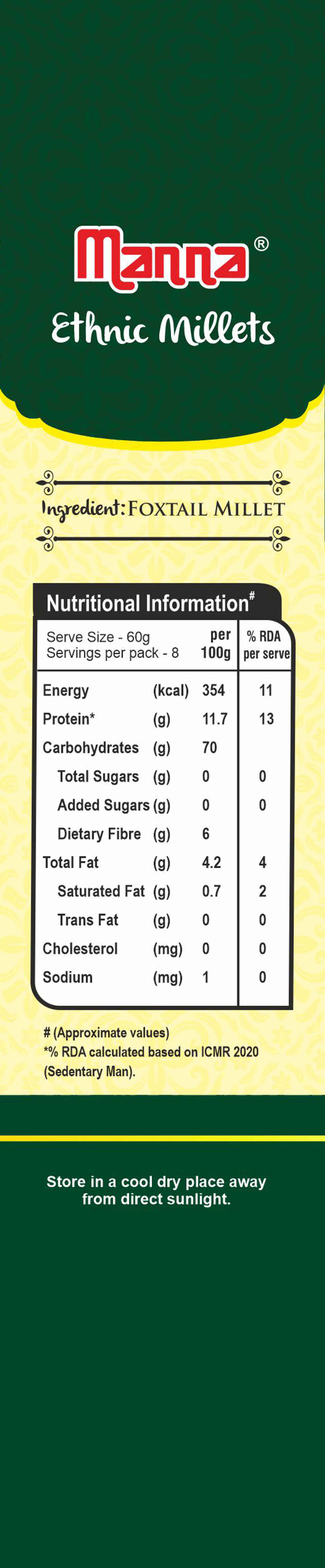 Manna Foxtail Millet