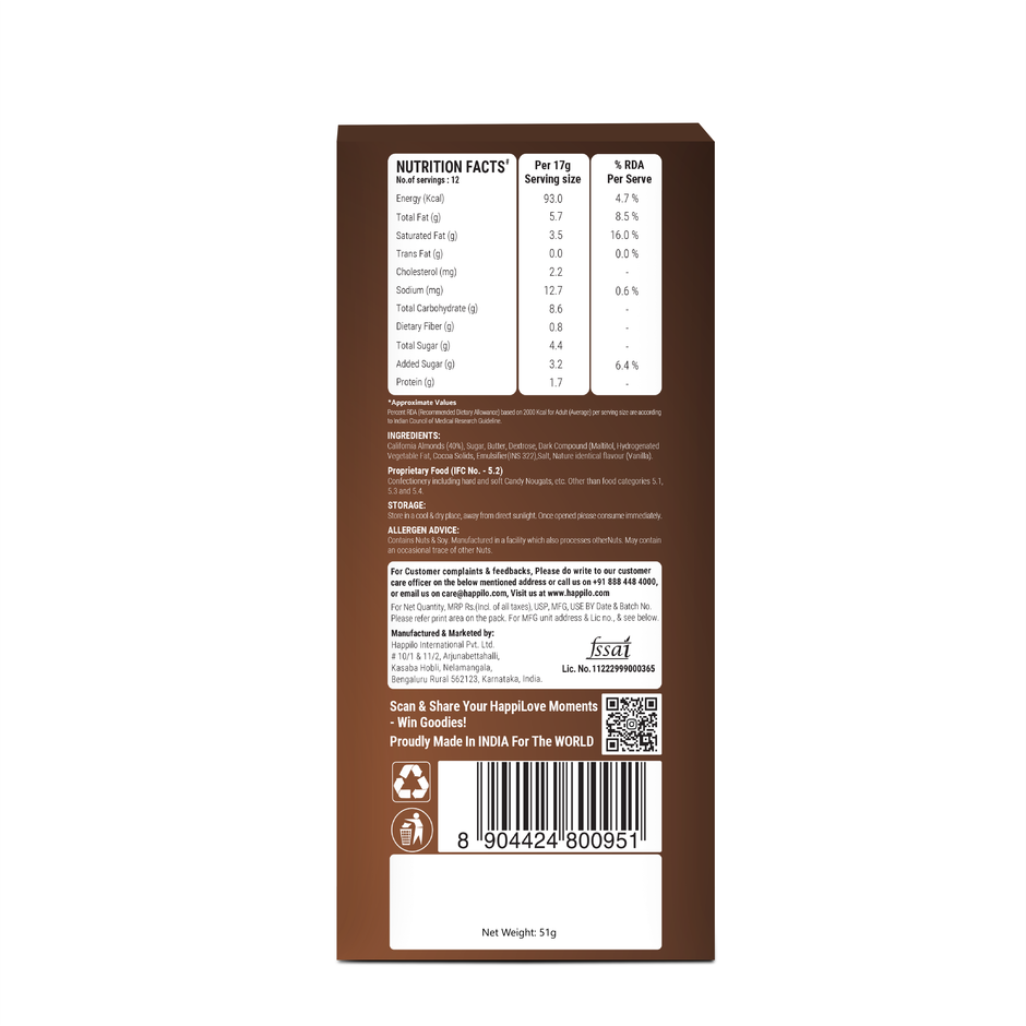 Happilo Premium Almond Chocolate Krunch Gift Pack