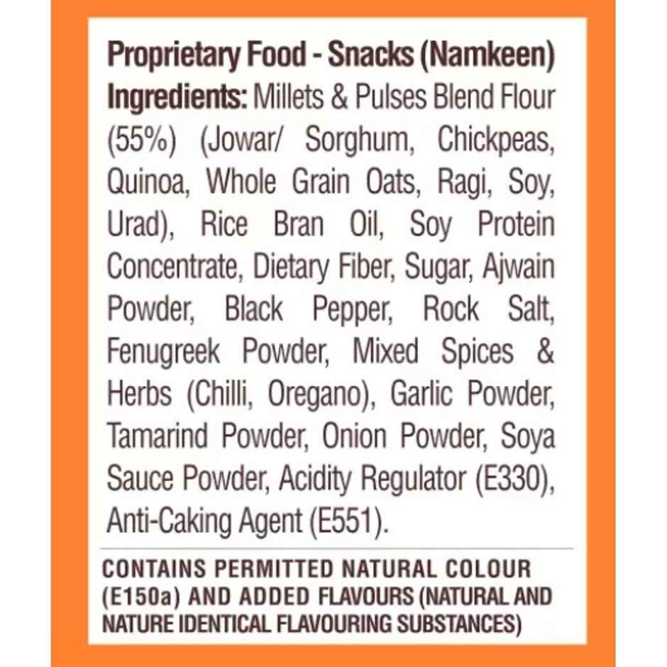 Ritebite Max Protein Peri Peri 10 G Multigrain Protein Chips, Healthy Snacks & Munchies (60g) & Ritebite Max Protein 10G Protein Bar Choco Berry (50g) Combo