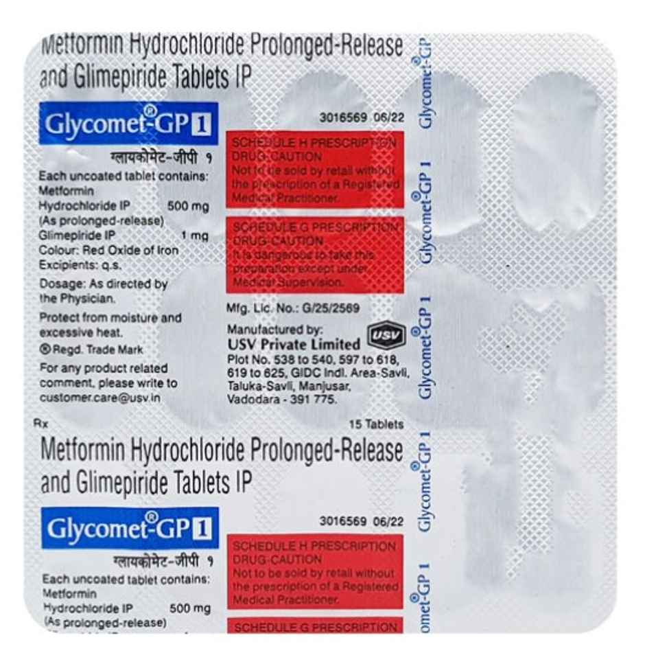 Glycomet-GP 1 Tablet PR