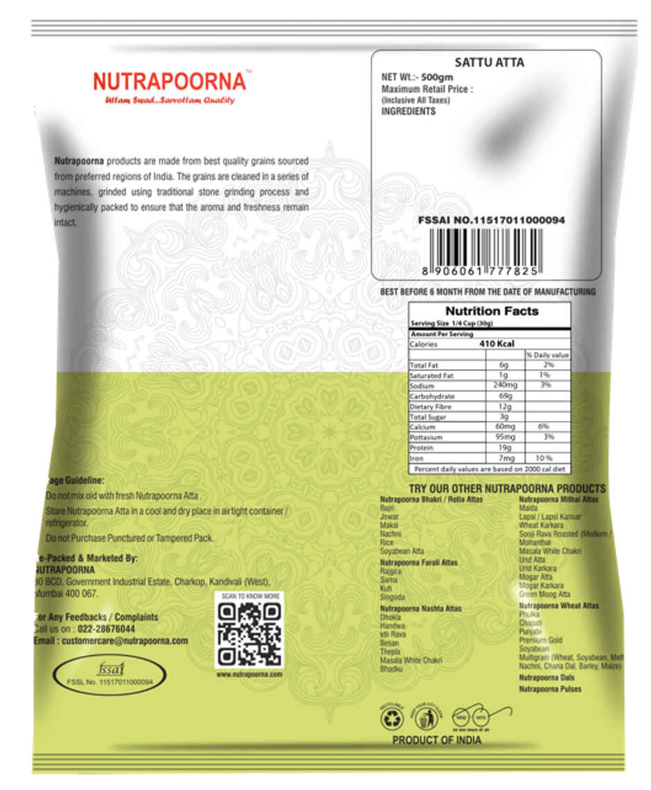 Nutrapoorna Sattu Atta