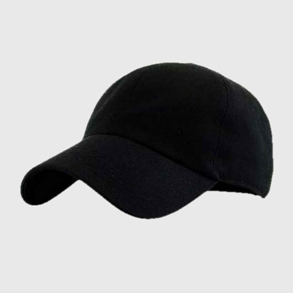 Infispace Pure Cotton Unisex Summer Sports Classic Cap Black Color