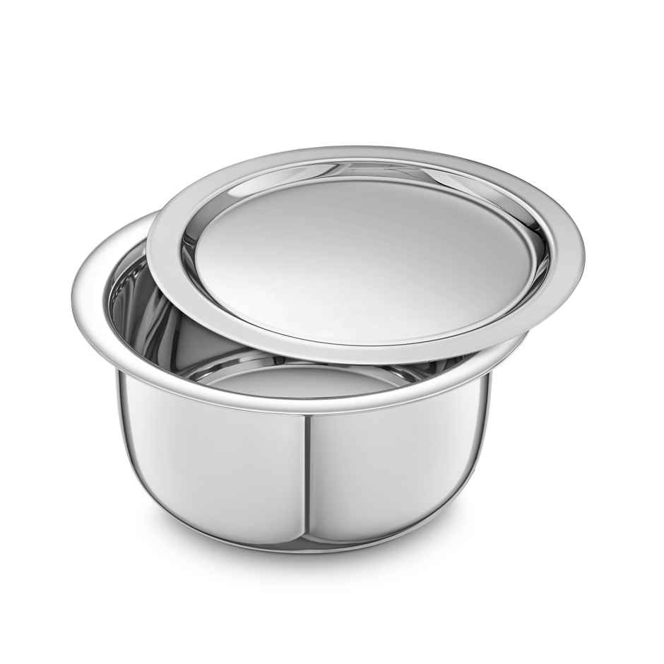Jensons Capsul Bottom Patila with Lid | 11 Inch Induction Compatible | 2 L