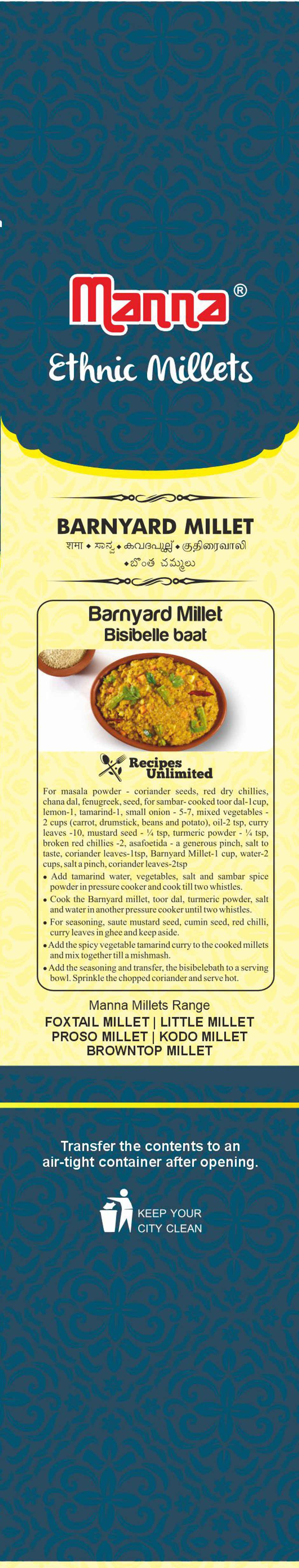 Manna Barnyard Millet / Samak Rice