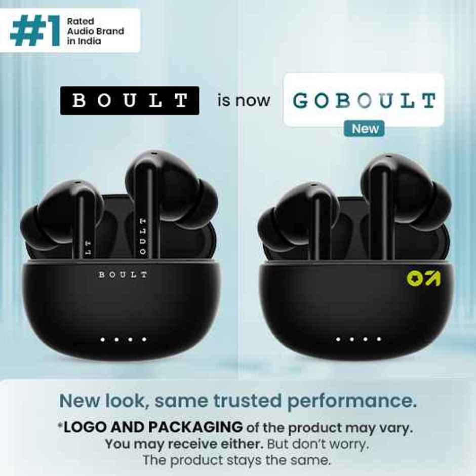GOBOULT W20 in Ear TWS Earbuds with 40H Playtime, Zen ENC Mic, 45ms Low Latency, 13mm Bass Drivers, Type-C Fast Charging, Touch Controls, IPX5 Ear Buds - Space Black