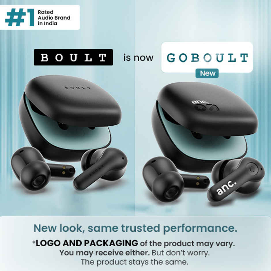 GOBOULT K10 in Ear TWS Earbuds with 50H Playtime, 4 Mic Clear Calling, 45ms Low Latency, 10mm Drivers, Touch Control, Type-C Fast Charging,TWS Ear Buds Wireless - Pure Black