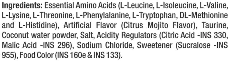 BPI Sports Essential Amino Acids-Recovery, Hydration - Citrus Mojito