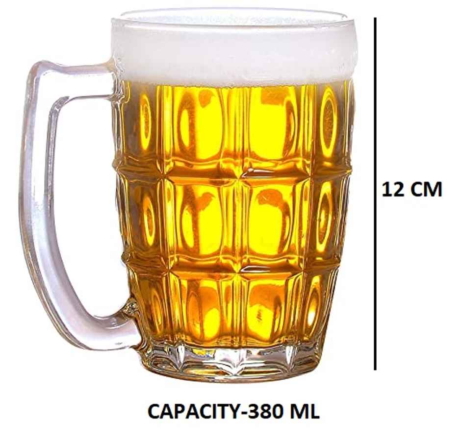 Glass Beer Mug -380 ml