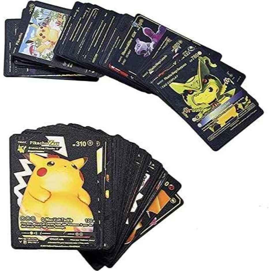 Pokemon Black Foil Card Assorted Cards TCG Deck Box V Series Cards