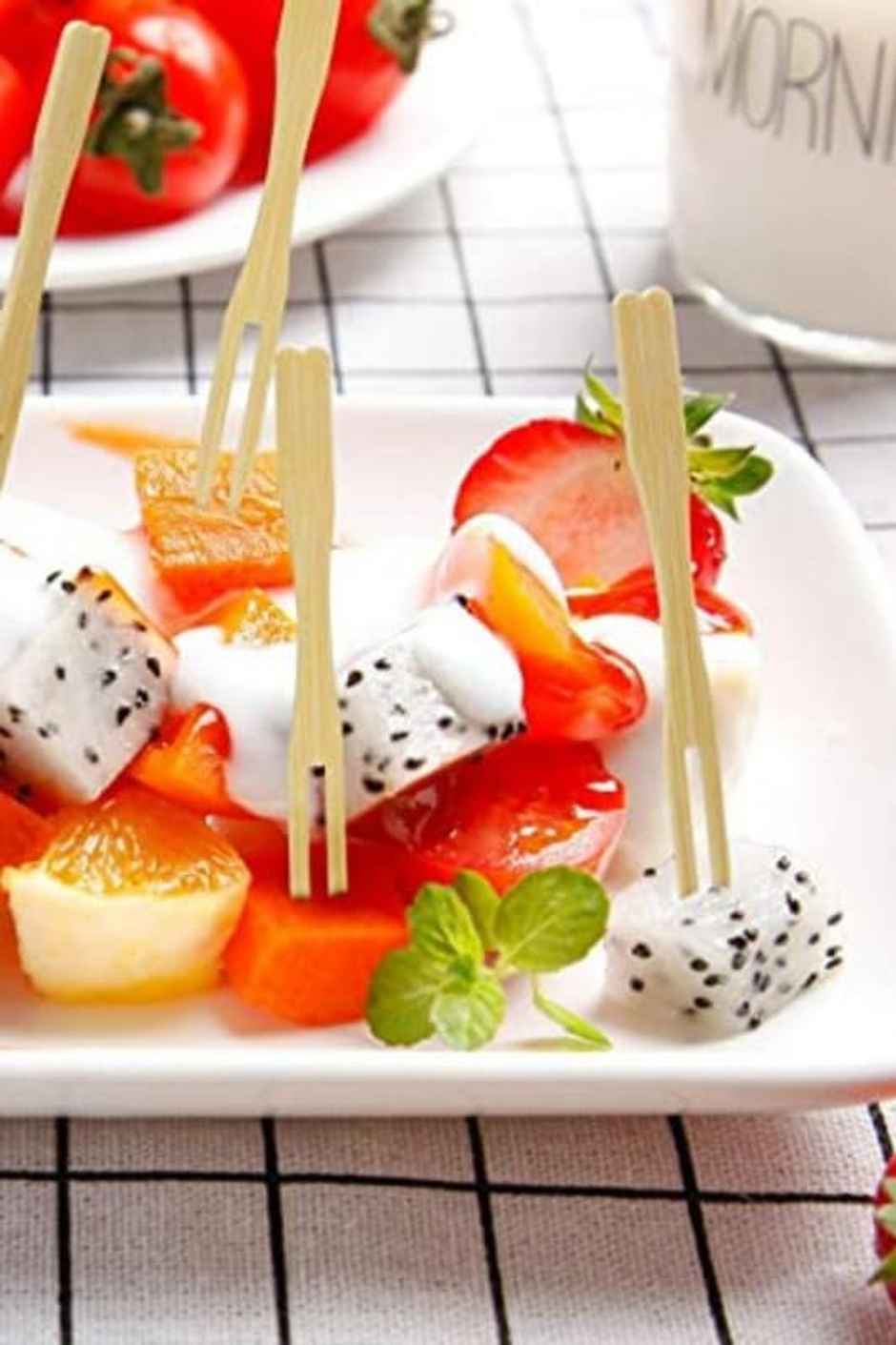 Tempware Wooden Fruit/Snacks Fork | 88M | Pack Of 50