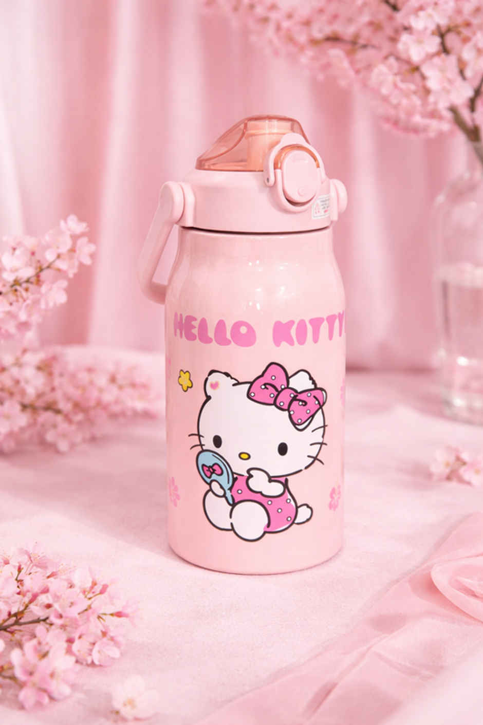 DesignLand Hello Kitty Water Bottle | Pink | 600 ml