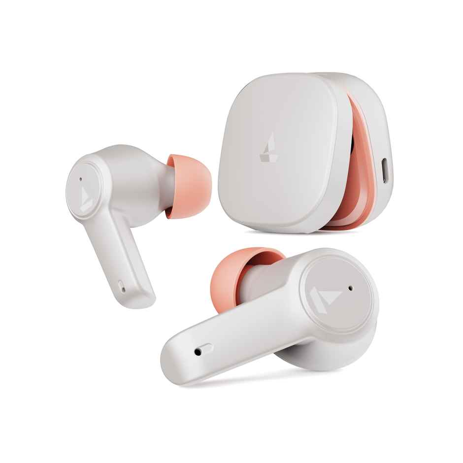 boAt Airdopes 411 ANC TWS Earbuds with  Active Noise Cancellation Up To 17.5 Hours Playback - Grey Hurricane