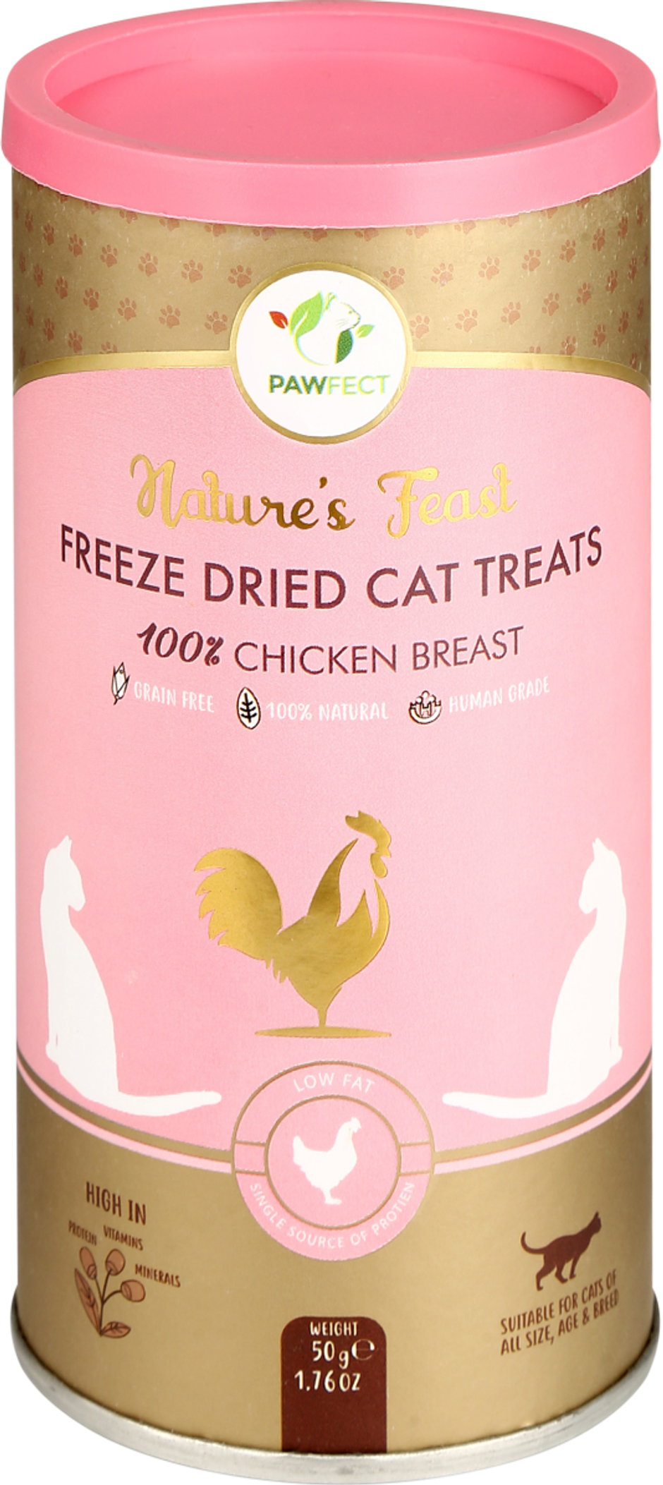 Pawfect Nature Feast Chicken Breast Freeze-Dried Cat Training & Reward Treats