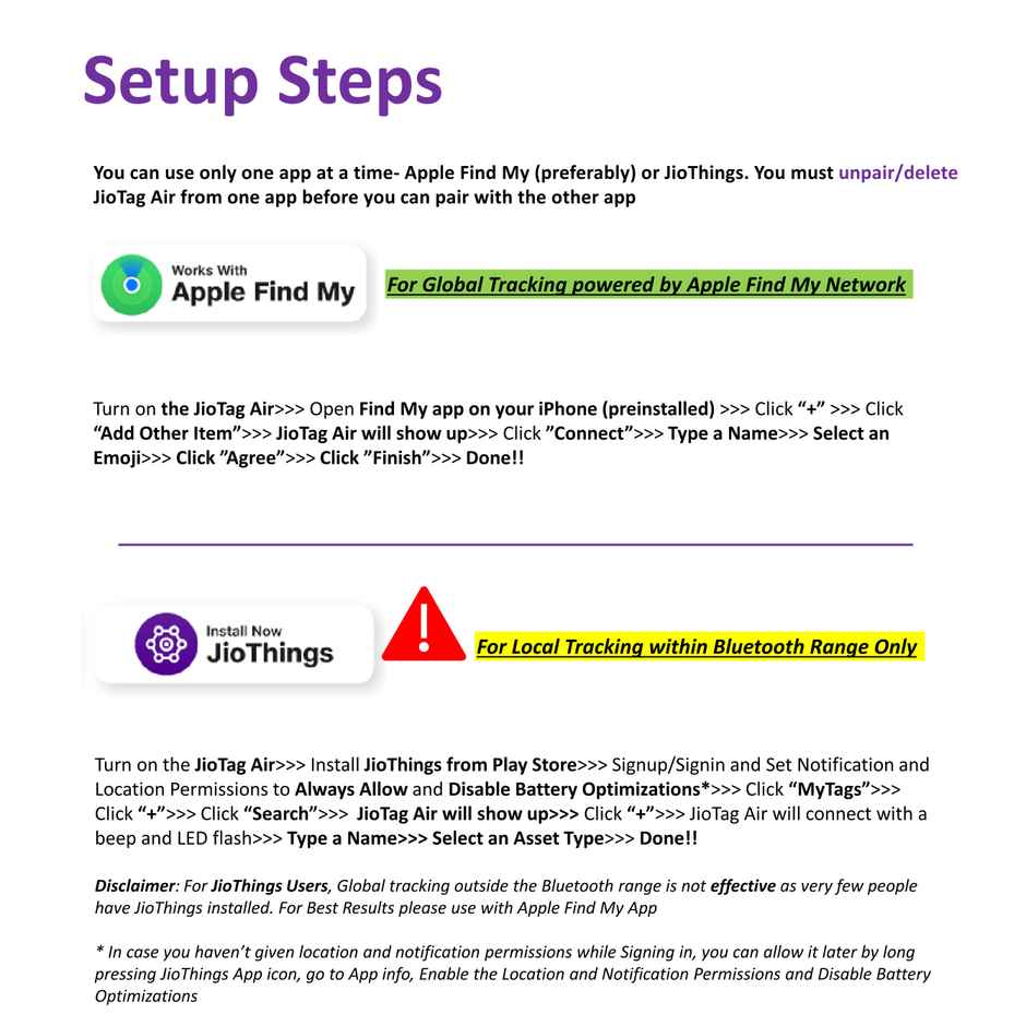 JioTag Air Item Finder, Worldwide Tracking with Apple Find My App on iPhones Wallets(Gray)