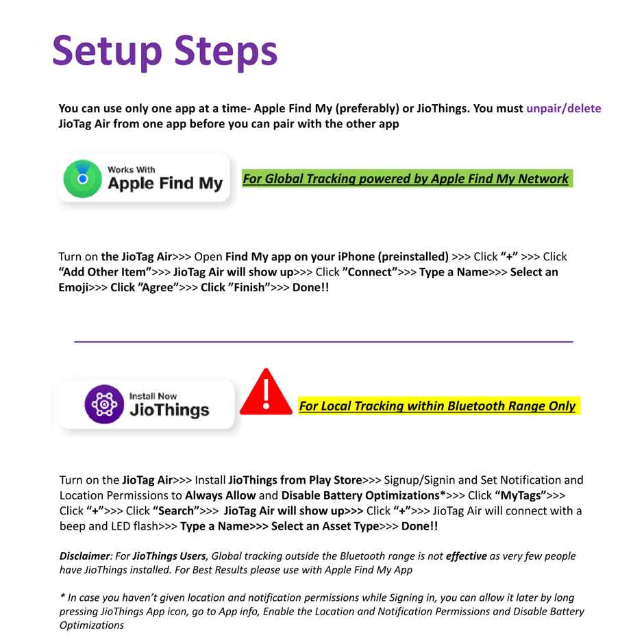 JioTag Air Item Finder, Worldwide Tracking with Apple Find My App on iPhones Wallets(Gray)