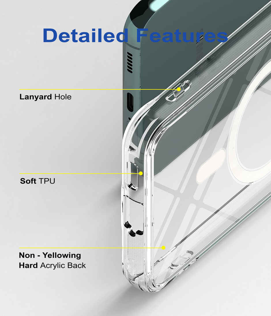 Zapcase Back Cover For Samsung Galaxy S23 Fe 5G (MagSafe-Clear)