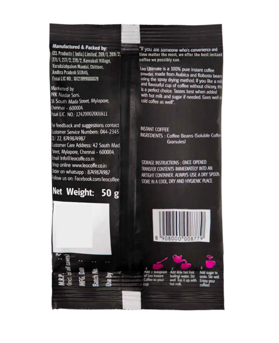 Leo TRUE Ultimate 100% Pure Instant Coffee Powder