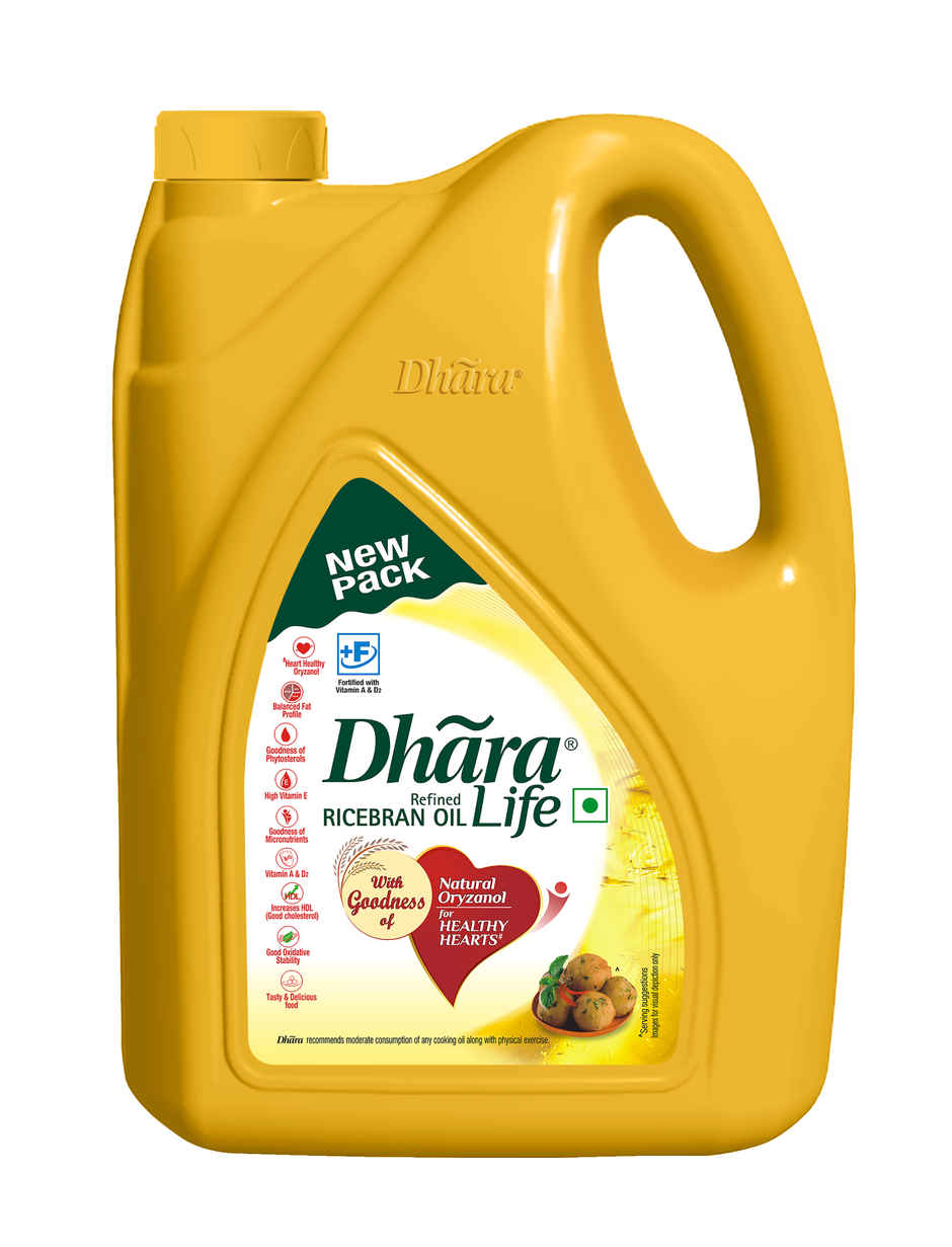 Dhara Ricebran Refined Oil | Jar