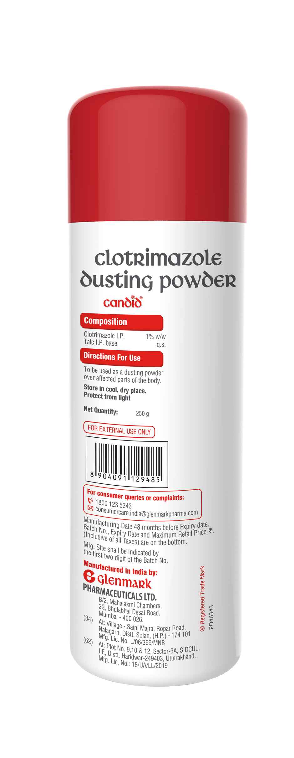 Candid Dusting Powder Combo  