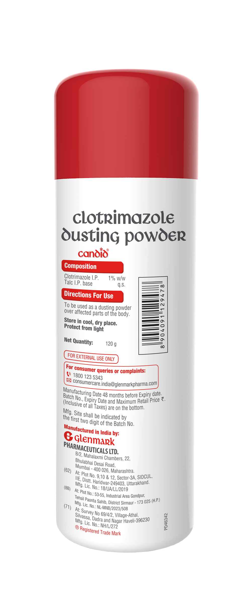 Candid Dusting Powder Combo   