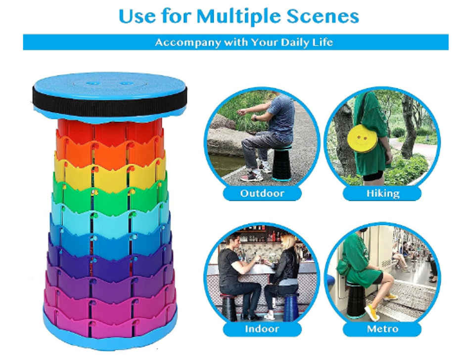 Soham Housewares Floding Teliscopic Stool