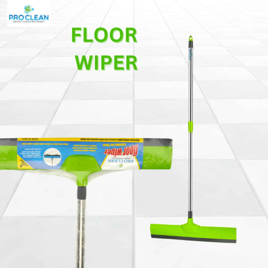 Proclean Floor Wiper Big | 20 Inch | With SS Handle | Colour May Vary | 52 Inch