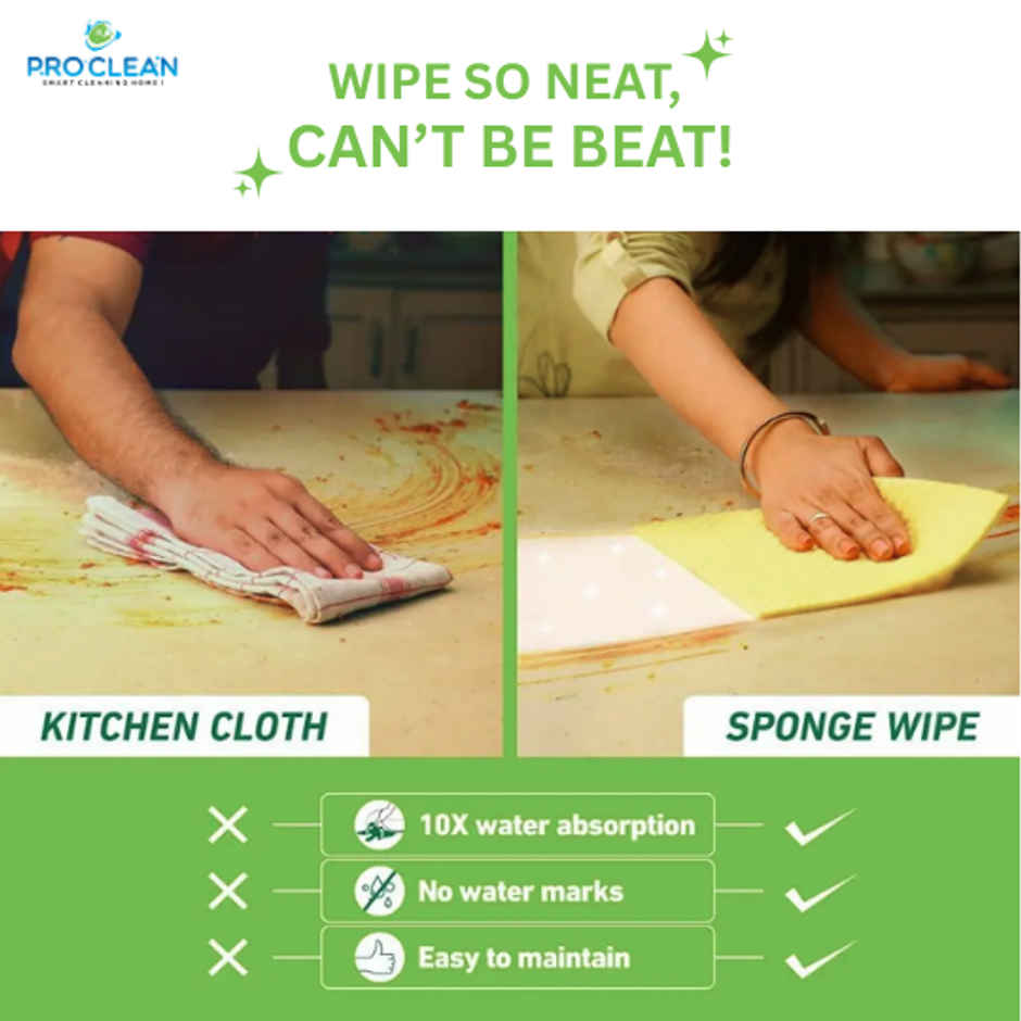 PROCLEAN Resuable Sponge Wipes