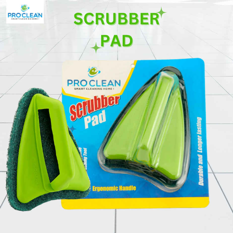 Proclean Scrubber Pad With Handle - Triangle | Assorted
