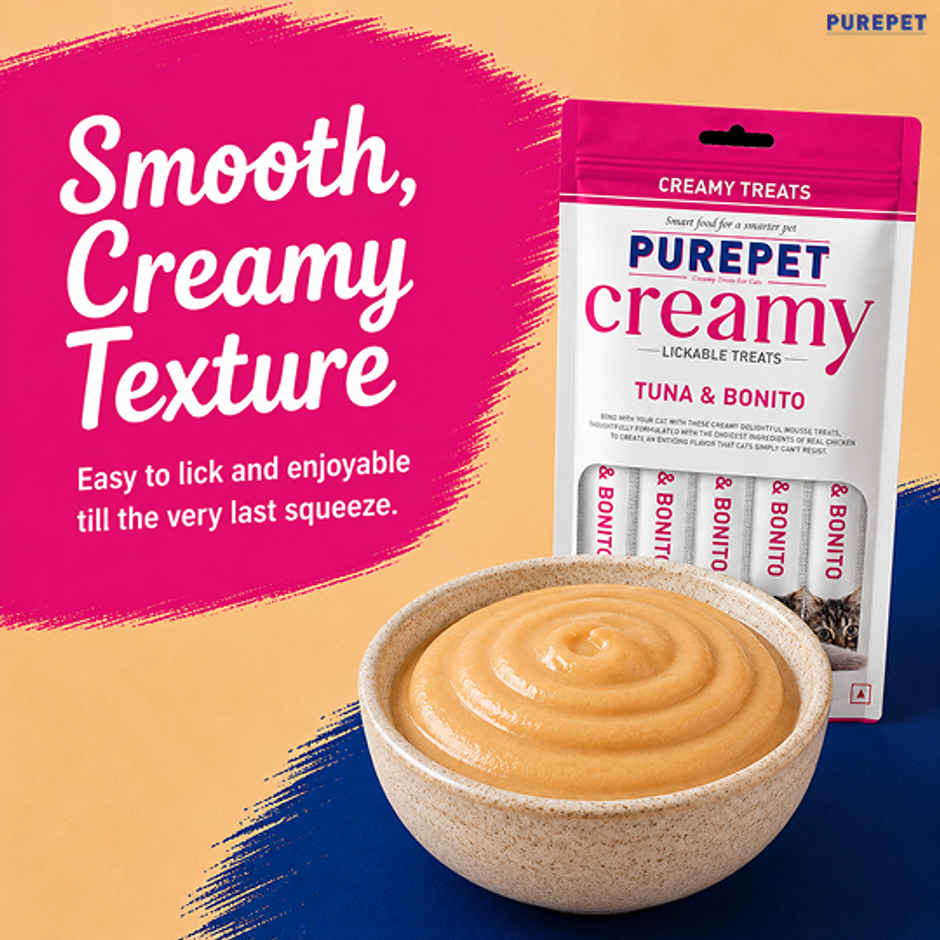 Purepet Tuna & Bonito Creamy Lickable Cat Treats