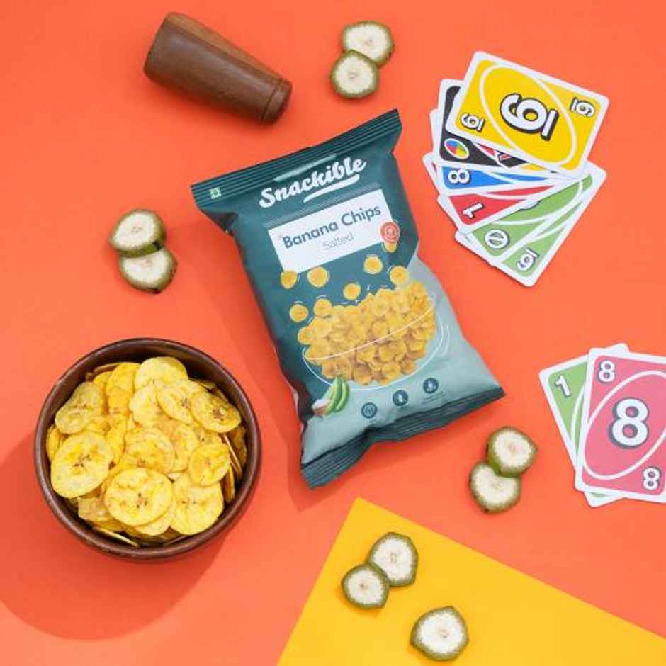 Snackible Salted Banana Chips | No Palm Oil, Made with Nendran Bananas