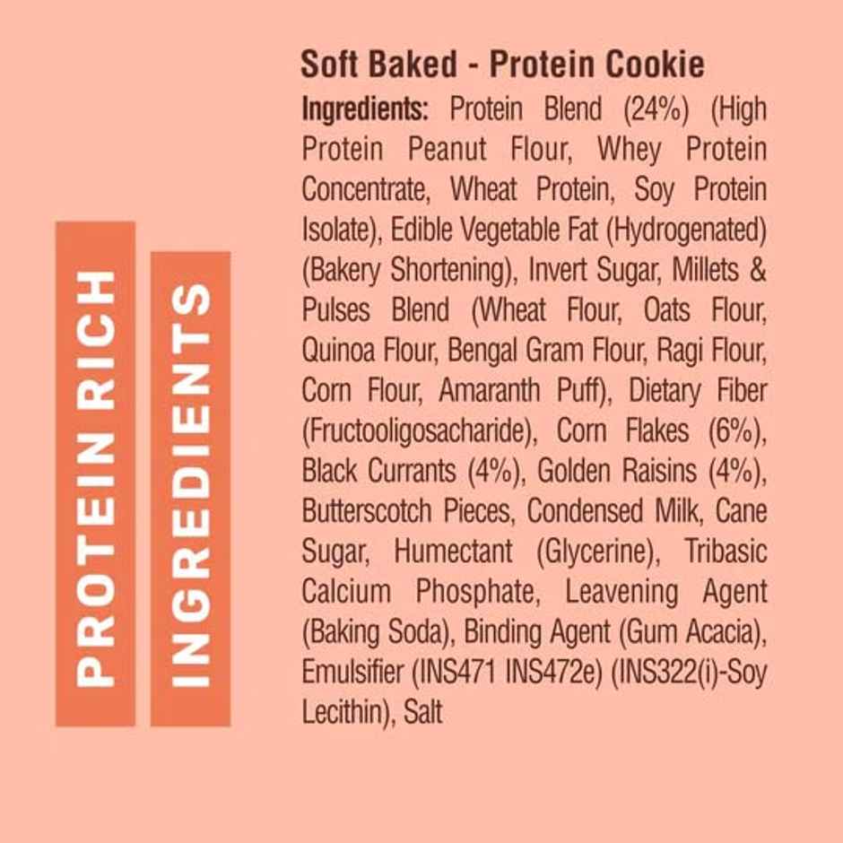 Ritebite Max Protein Cookie Oats & Raisins, No Maida Multigrain Premium Biscuit Cookies
