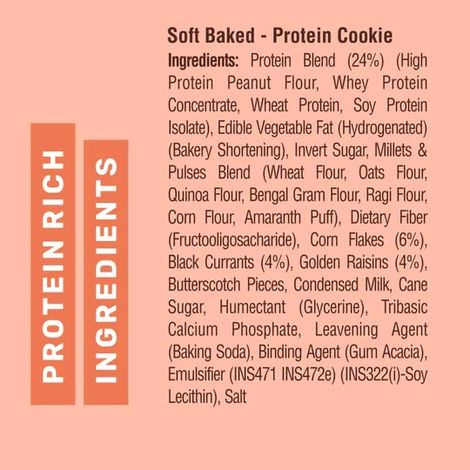 Ritebite Max Protein Cookie Oats & Raisins, No Maida Multigrain Premium Biscuit Cookies