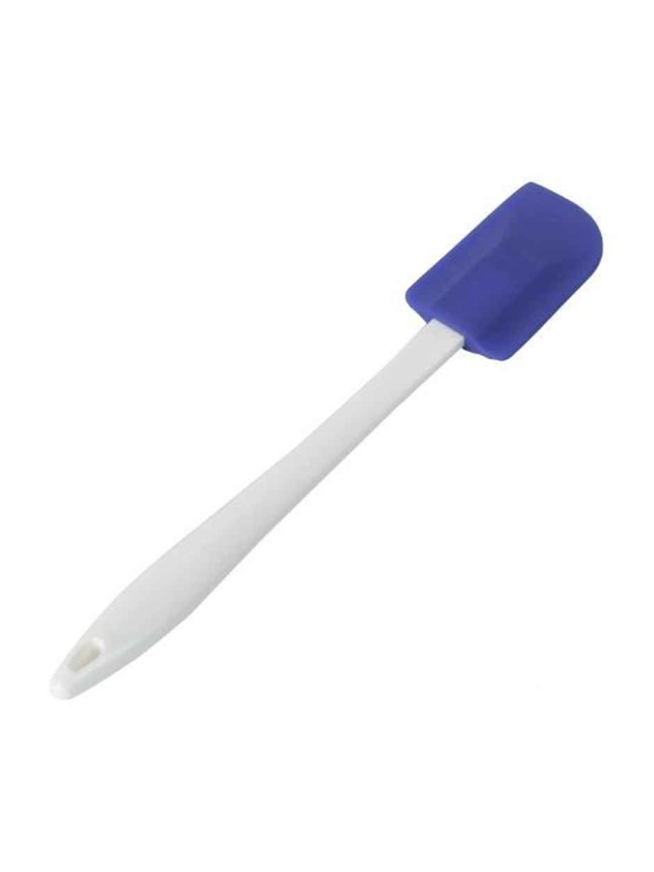 Hazel Big Silicone Spatula With Plastic Handle, Blue, For Cooking & Baking