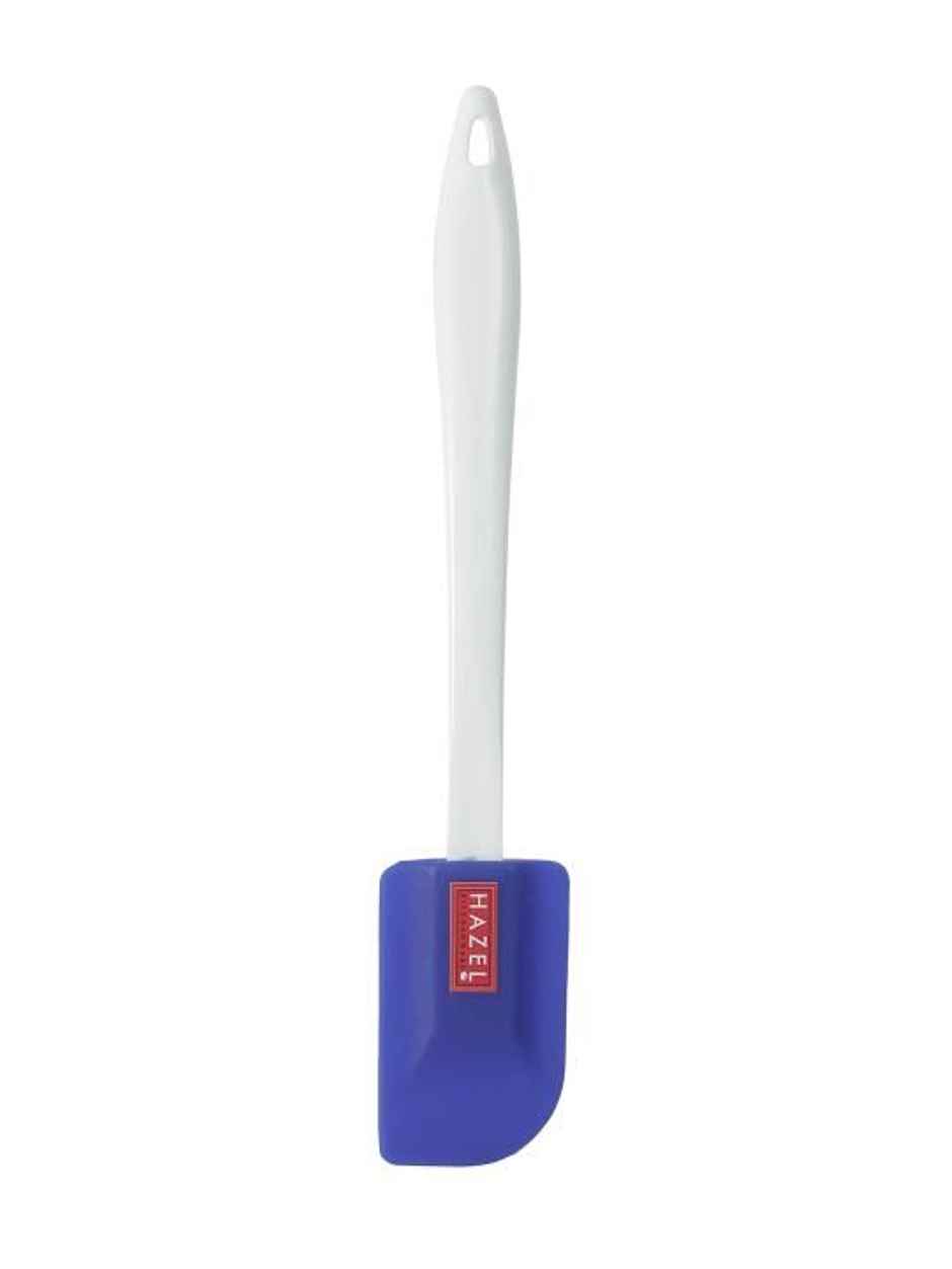 Hazel Big Silicone Spatula With Plastic Handle, Blue, For Cooking & Baking