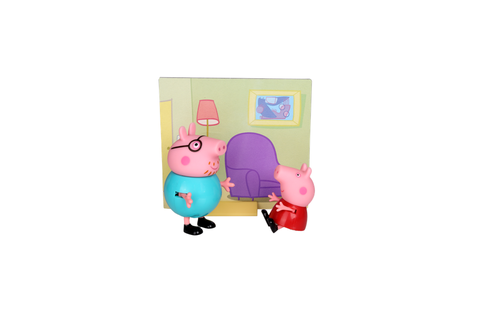 Hasbro Peppa Pig Pep Peppa Pig & Daddy Twin Figure Pack