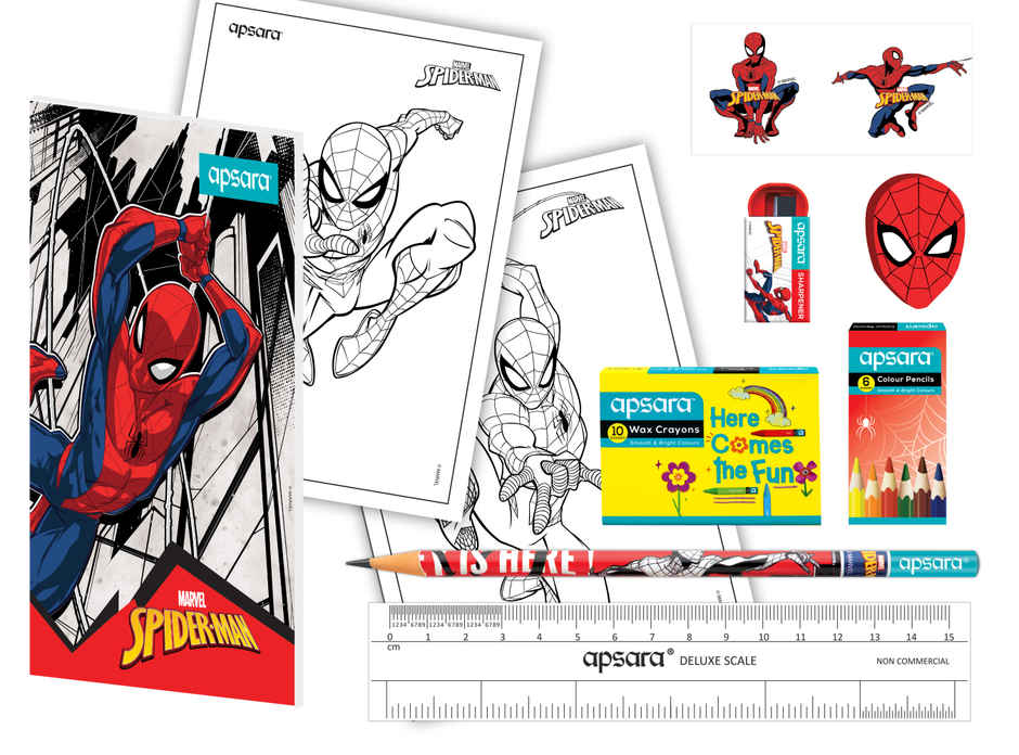Apsara Marvel Spiderman Stationery Kit
