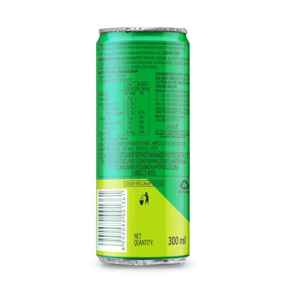 7 Up Lemon Soft Drink Can | Carbonated Beverage