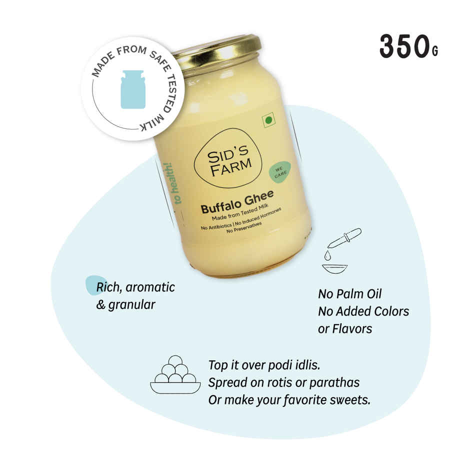 Sid's Farm Buffalo Ghee | Pure & Authentic