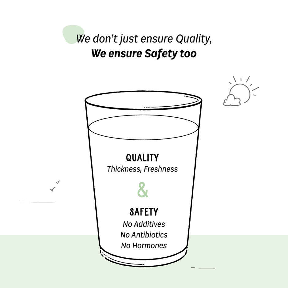 Sid's Farm Tested High Protein Toned Milk - No Antibiotics | No Hormones | No Preservatives