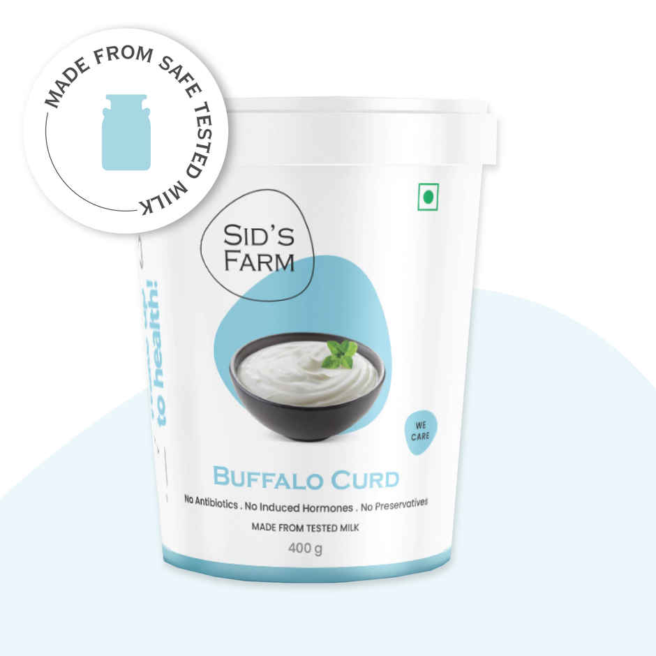 Sid's Farm Buffalo Curd - Made From Tested Milk (No Antibiotics . No Hormones . No Preservatives)