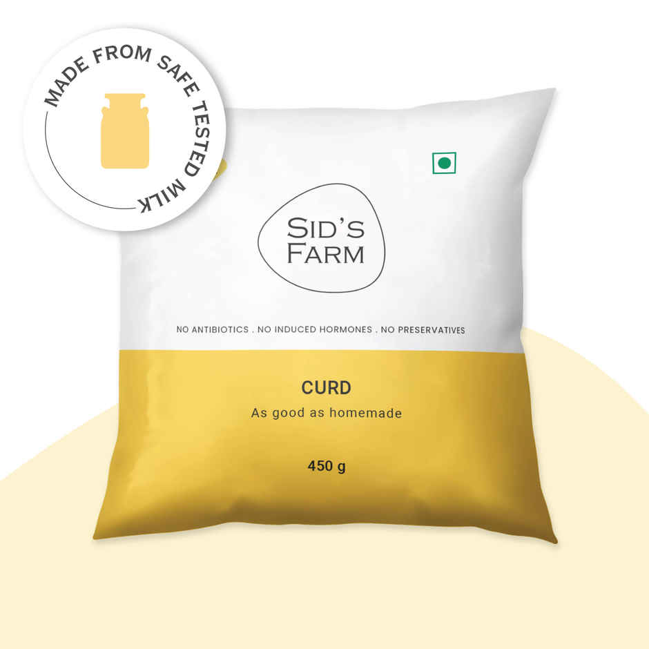 Sid's Farm Curd - Made From Tested Milk (No Antibiotics . No Hormones . No Preservatives)