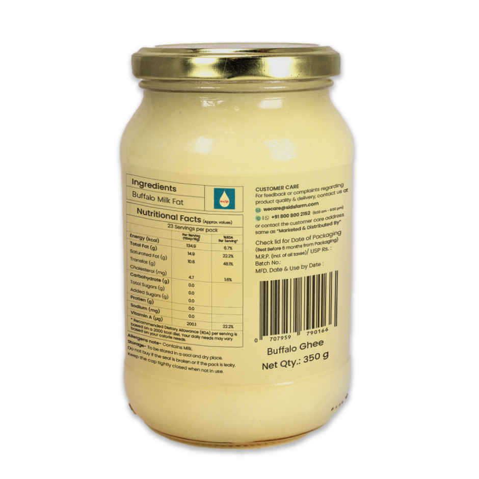 Sid's Farm Buffalo Ghee | Pure & Authentic