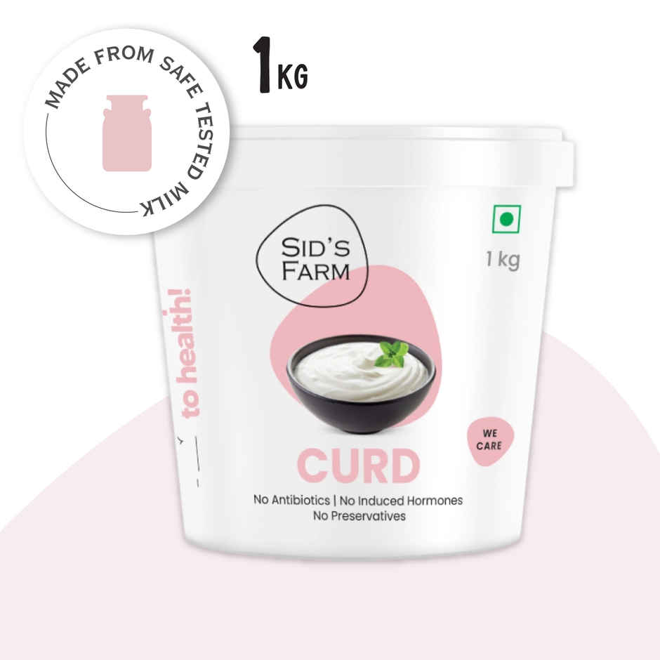 Sid's Farm Family Tub Curd - Made from Tested Milk (No Antibiotics . No Hormones . No Preservatives)