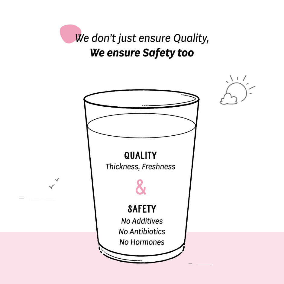 Sid's Farm Tested Toned Milk (No Antibiotics . No Hormones . No Preservatives)