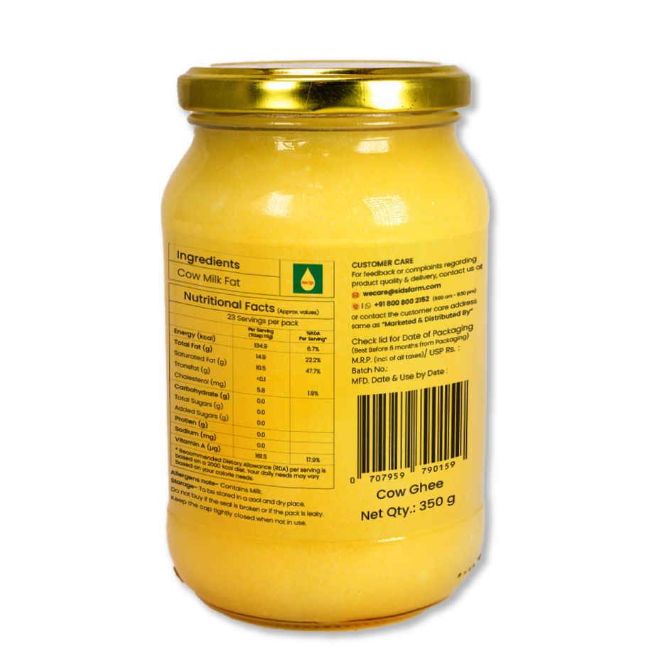 Sid's Farm Cow Ghee | Pure & Authentic