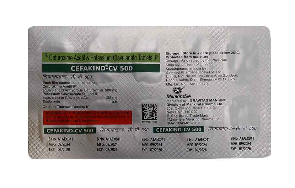 Cefakind-CV 500 Tablet